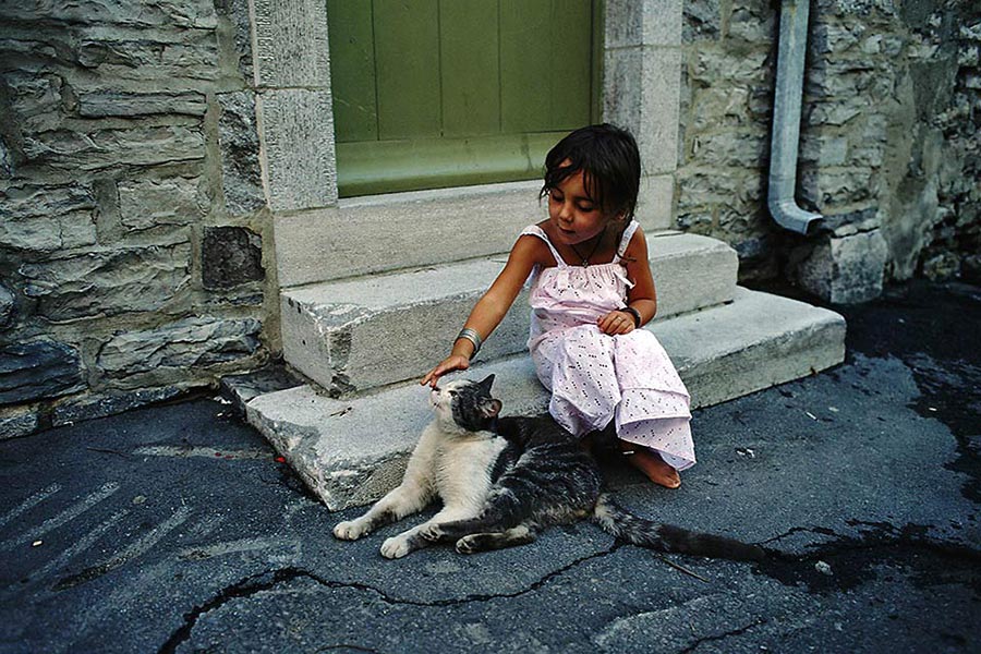 Girl with Cat 